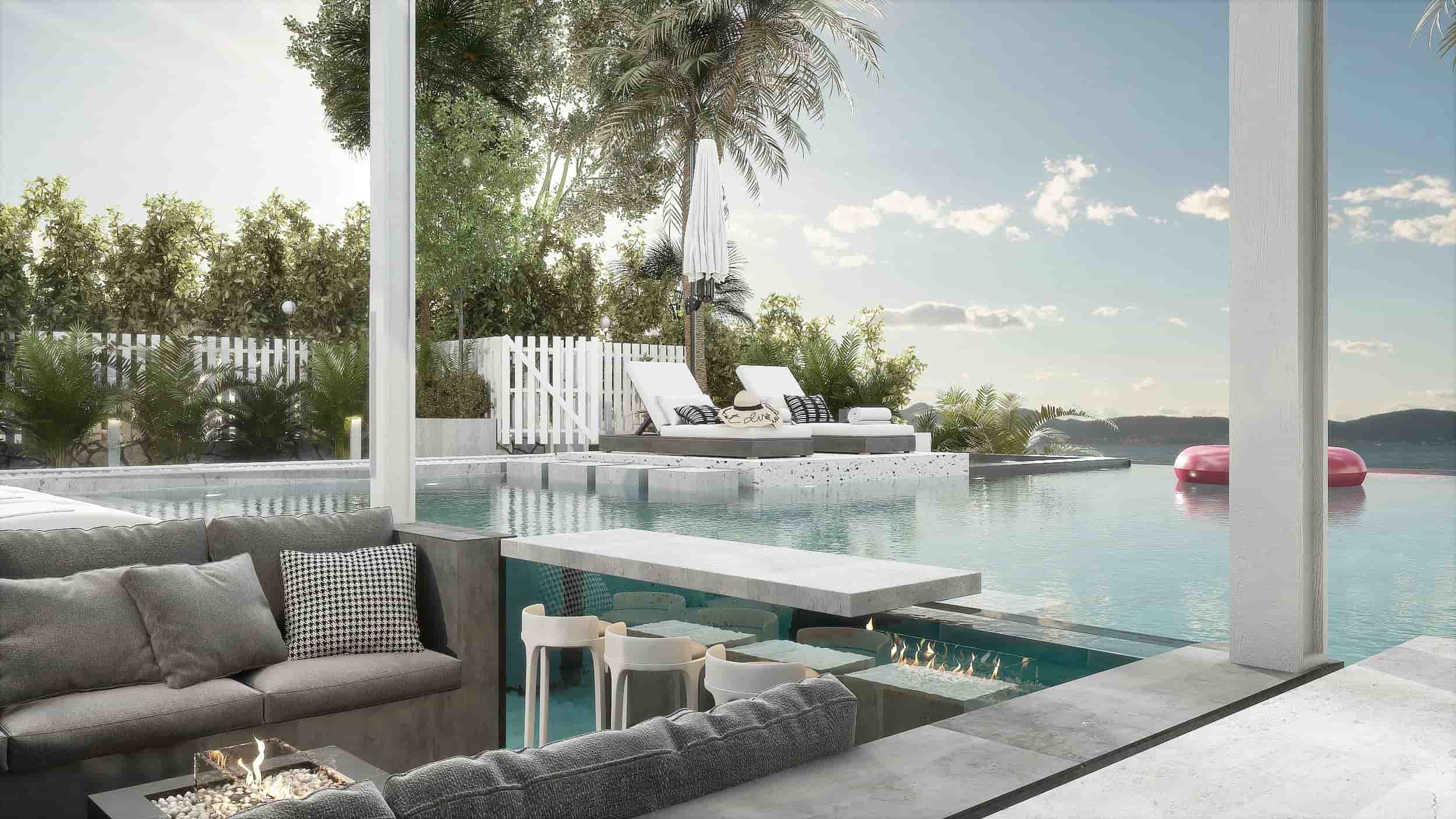 Hacienda Bay - Standalone villa lagoon view